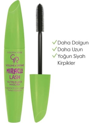 Gndz Store Volume & Define Miracle Lash Mascara - Hacim Sağlayan Ultra Siyah Maskara