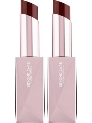 Gndz Store Beyond Care Sheer Lipstick 907 - Glossy Espresso - Yoğun Nemlendirici Besleyici Etki - Parlak Ruj (2 Paketi)