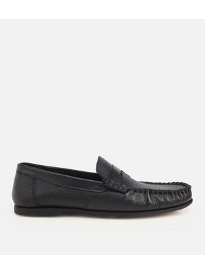 Hotiç 02AYH324980A100 ERKEK Deri Siyah Yumuşak Dokulu Günlük Loafer