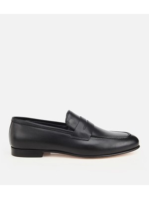Hotiç 02AYH319890A100 ERKEK Deri Siyah Klasik Loafer