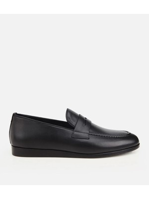 Hotiç Erkek Deri Siyah Klasik Loafer