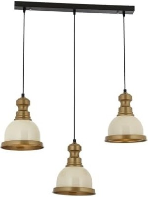 Gndz Store Beyaz Boyalı Modern Avize E27 Metal 60X60CM