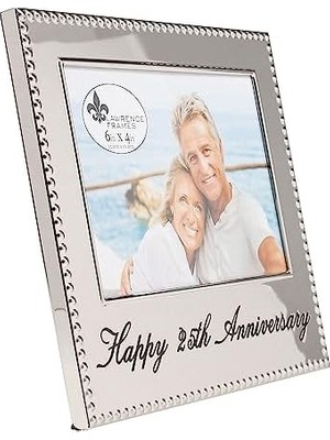 Gndz Store Frames 290064 4 x 6 Happy 25TH Anniversary Bilderrahmen