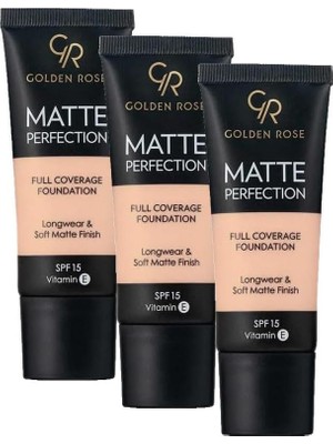Gndz Store Perfection Foundation - 02 - Yoğun Kapatıcı Mat Fondöten (3 Paketi)