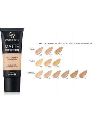 Gndz Store Perfection Foundation - 01 - Yoğun Kapatıcı Mat Fondöten