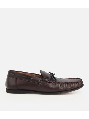Hotiç 02AYH324970A480 ERKEK Deri Kahverengi Püskül Detaylı Yumuşak Dokulu Günlük Loafer