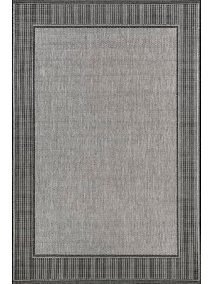 Gndz Store Gris Sınır Açık Halı 2 'x 3' Gri