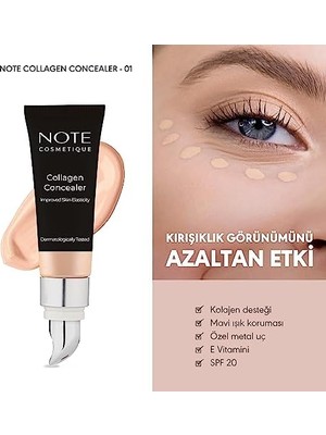 Gndz Store Cosmetics Collagen Concealer 01 Kolajen Içerikli Spf 20 Göz Altı Kapatıcısı