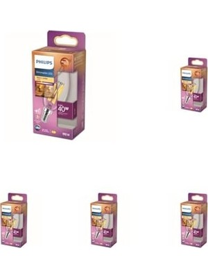Gndz Store Lighting 871951432437400 LED Eek D (A - G) E14 Mum Şeklinde 3.4W: 40W Sıcak Beyaz (Ø x U) 35MM 5li Paket