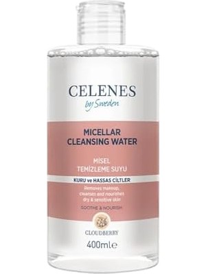 Gndz Store By Sweden Cloudberry Misel Temizleme Suyu Kuru ve Hassas Ciltler, 400 ml