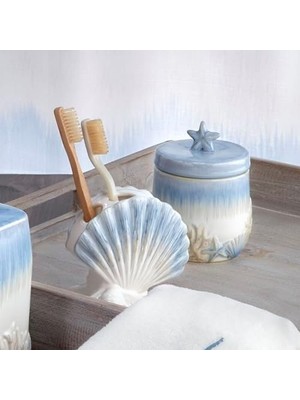Gndz Store Soyut Coastal Diş Fırçası Tutucu, Çok Renkli