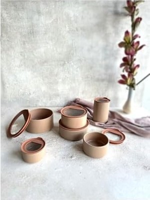 Gndz Store Fika One Seramik Saklama Kabı 600ML Pembe D-NEONE060-03