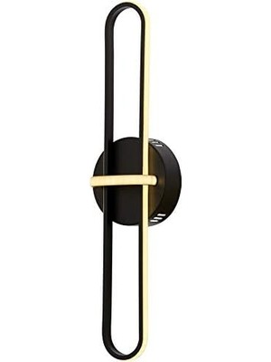 Gndz Store AP-60264-2BSY Siyah Boyalı Aplik LED Metal Silikon 15X13CM