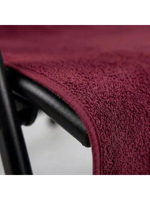Gndz Store KOBEHOME%100 Pamuk Sandalye Kılıfı Bordo 60X130 cm
