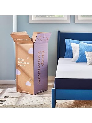 Gndz Store Sleep Innovations Soğutma Jelli Hafıza Köpük Yatak, 25 cm Kalınlık, Tek Kişilik, Orta Sert
