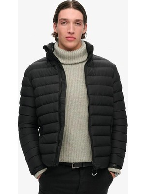 Superdry Siyah Erkek Kapüşonlu Regular Fit Mont M5011757A-02A
