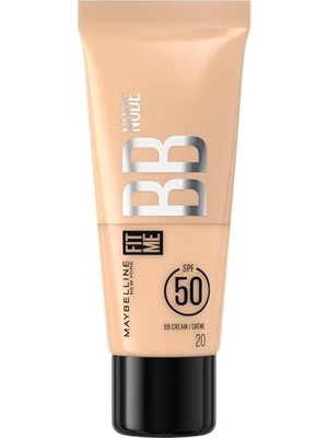 Gndz Store Fit Me Nude Cilt Bakımı Etkili Nemlendirici SPF50 Bb Krem - 20