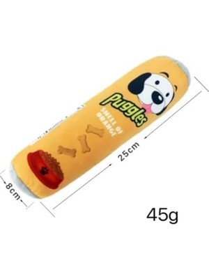 YF Tekstil Ambalaj Tineke Puggles Dayanıklı Sesli Köpek Oyuncağı 1 Adet (Orange)