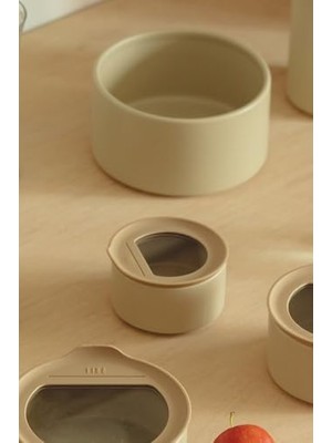 Gndz Store One Seramik Saklama Kabı Bej 200 ml D-NEONE020-09