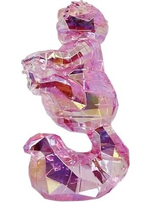 Gndz Store Facets Alice Harikalar Diyarında Cheshire Kedi Heykelcik, 9,78 Cm, Pembe