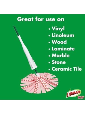 Gndz Store Libman Wonder Mop Yedek Başlık, Mikrofiber, 3'lü Set