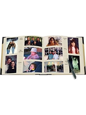 Gndz Store Albums Yüksek Kapasiteli Fotoğraf Albümü, Plastik, Siyah ve Bej, 500 Not Cebi
