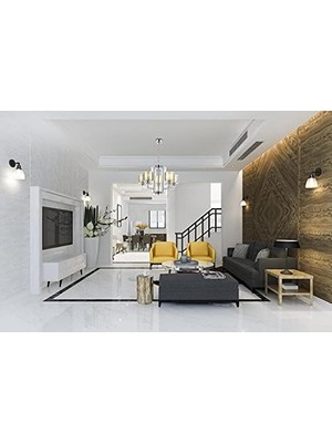 Gndz Store AV-60190-5K Krom Kaplama Modern Avize E27 Metal Cam 70CM