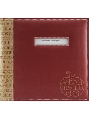 Gndz Store Mbı School Memories Defteri 30 x 30 cm - Kırmızı Elma