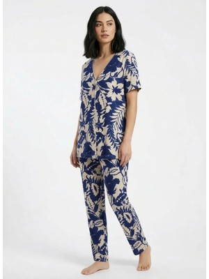 Wondergen Lacivert Kadın Pijama Alt 401WON-1116-222