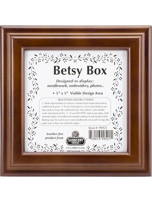 Gndz Store Mahogany Betsy Square Box 8"x8"x2.75"- Area 5"x5" -99521