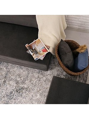 Gndz Store Homedius Tek Kişilik Gri Katlanır Yataklı Koltuk Gri