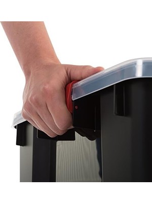Gndz Store Ohyama, 2'li Set Hava Geçirmez Saklama Kutusu, 70 L, Klipsli, Istiflenebilir, Garaj, Kiler, Tavan Arası – Air Tight Box At-Ld – Siyah