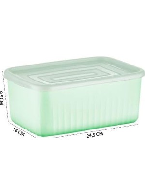 Gndz Store Rüya Saklama Dikdörtgen Derin Küçük 2, 7 Lt Renkli