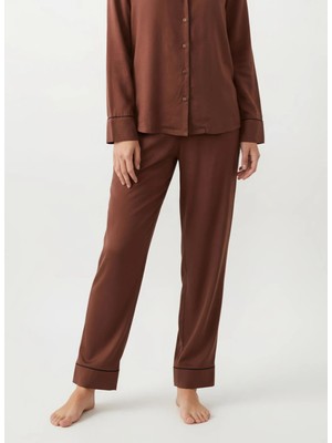 Vivis Kahverengi Kadın Pijama Alt 50VIV10715