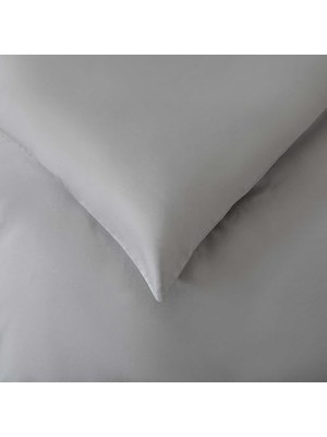 Gndz Store Alana Nevresim Seti Çift Kişilik 200X220 Cm, Gri