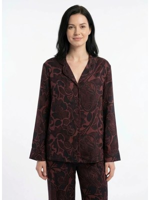 Vivis Bordo Kadın Pijama Üst 50VIV10823