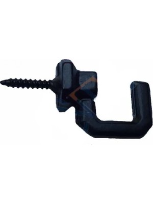 Pileli Store Vidalı Kanca, Askı Büyük - 15X23MM, Siyah - 1 Adet