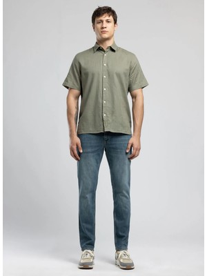 Lee Cooper Haki Erkek Regular Fit Gömlek 262 Lcm 241003 Andre Haki