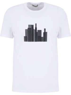 Altınyıldız Classics Beyaz Erkek Slim Fit T-Shirt ACE091262884