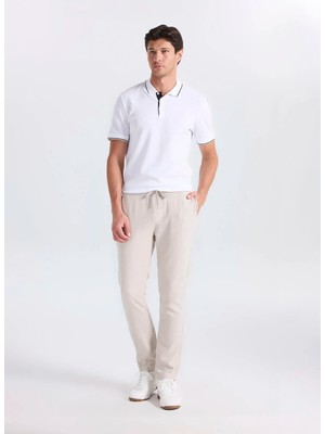 Altınyıldız Classics Ekru Erkek Slim Fit Pantolon ACE001262041