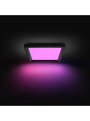 Gndz Store Hue Tento Siyah Sıva Üstü Rgb Akıllı LED Panel Tavan Armatürü 30X30CM 1340 Lumen