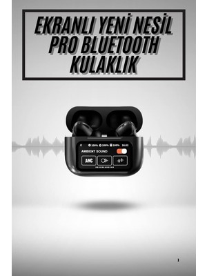YF Tekstil Ambalaj 2.nesil Pro Ekranlı Sesli Görüşme Yapabilen Kablosuz Bluetooth Kulaklık - YFTA162046-1602