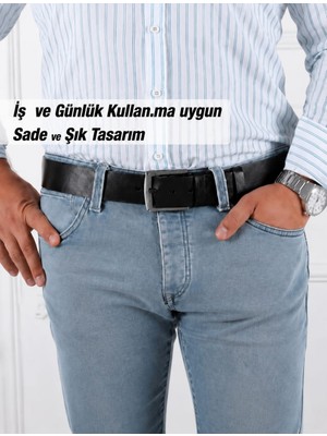 Bozkuş %1oo Hakiki .manda Derisi |4.5  130 Erkek kot Pantolon Kemeri