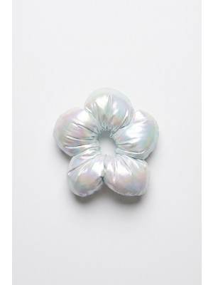 Le Mabelle Mint Parlak Çiçek Model Lastikli Topuz Tokası