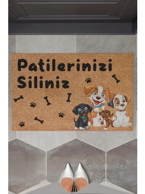 Charmbi Köpek Patileri Dekoratif Çok Amaçlı Iç ve Dış Kapı Paspası