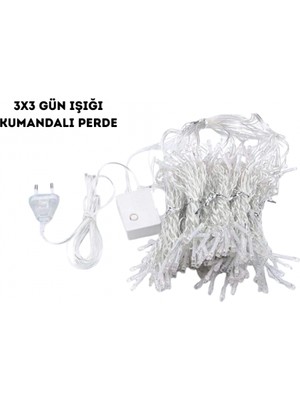 Pileli Store 3x3 Günışığı Kumandalı Perde