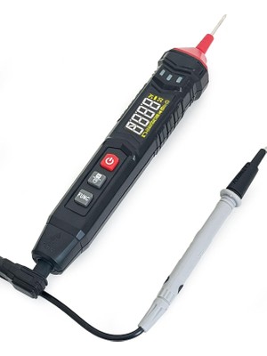 YF Tekstil Ambalaj HT121 Kalem Tip Akıllı Multimetre Işıklı ve Sesli Alarm Fenerli