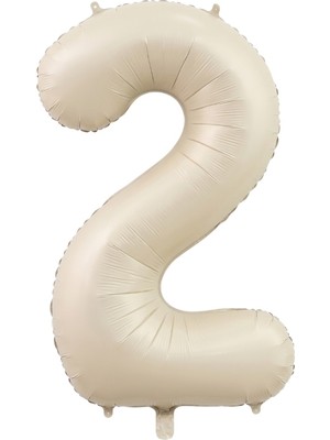 Le Mabelle Beyaz 2 Rakamı Parti Balonu