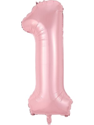 Le Mabelle Pembe 1 Rakamı Parti Balonu