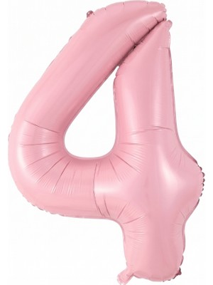Le Mabelle Pembe 4 Rakamı Parti Balonu